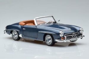 Mercedes 190 SL W121 Roadster Blå Norev 1:18 B66040625 Metall — bild 6 av 8