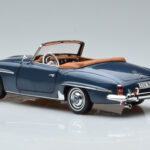 Mercedes 190 SL W121 Roadster Blå Norev 1:18 - image 7 of 8