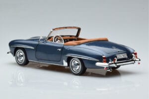 Mercedes 190 SL W121 Roadster Blå Norev 1:18 B66040625 Metall — bild 7 av 8
