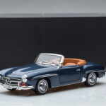 Mercedes 190 SL W121 Roadster Blå Norev 1:18 - image 8 of 8
