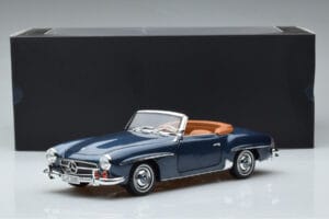 Mercedes 190 SL W121 Roadster Blå Norev 1:18 B66040625 Metall — bild 8 av 8