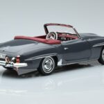 Mercedes 190 SL W121 Roadster Grå Norev 1:18 183402 Metall - image 3 of 8