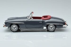 Mercedes 190 SL W121 Roadster Grå Norev 1:18 183402 Metall — bild 4 av 8