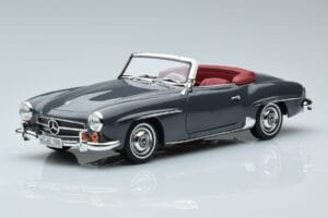 Mercedes 190 SL W121 Roadster Grå Norev 1:18 183402 Metall