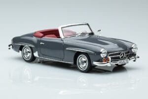 Mercedes 190 SL W121 Roadster Grå Norev 1:18 183402 Metall — bild 5 av 8