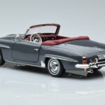 Mercedes 190 SL W121 Roadster Grå Norev 1:18 183402 Metall - image 6 of 8