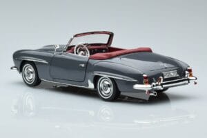 Mercedes 190 SL W121 Roadster Grå Norev 1:18 183402 Metall — bild 6 av 8