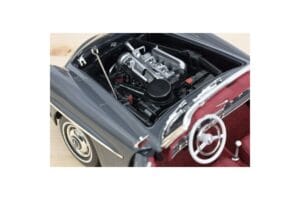 Mercedes 190 SL W121 Roadster Grå Norev 1:18 183402 Metall — bild 7 av 8
