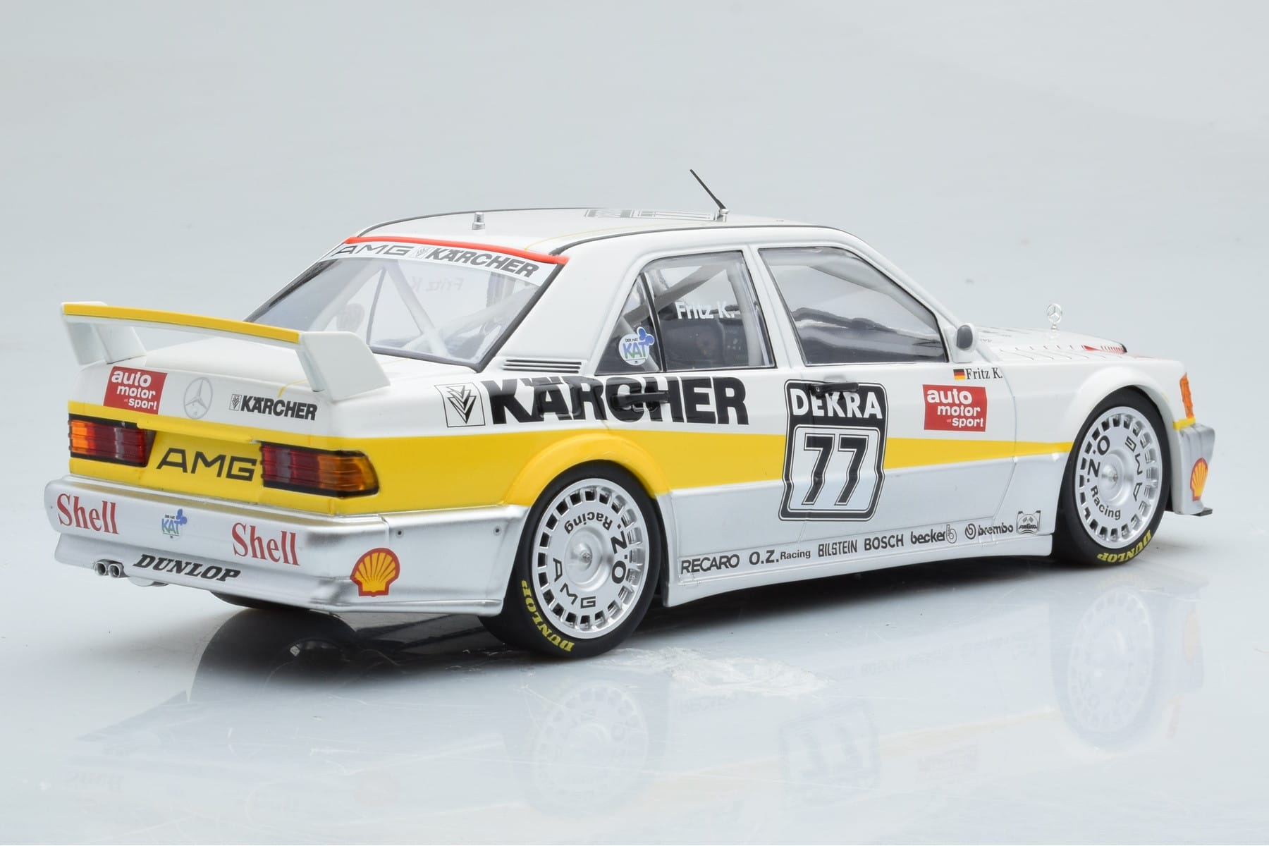 Mercedes 190E 2.5-16 W201 EVO 1 Karcher #77 F. Kreutzpointer Team AMG-Mercedes DTM 1990 Minichamps 1:18 155903677 Metall — bild 2 av 6