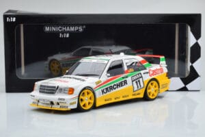 Mercedes 190E 2.5-16 W201 EVO 2 Karcher #11 J. Laffite Team Maas-Schons DTM 1992 Minichamps 1:18 155923611 Metall — bild 6 av 6