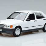 Mercedes 190 E W201 Vit Norev 1:18 183820 Metall