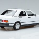 Mercedes 190 E W201 Vit Norev 1:18 183820 Metall - image 3 of 7