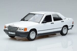 Mercedes 190 E W201 Vit Norev 1:18 183820 Metall