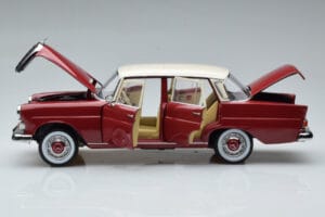 Mercedes 200 W110 Röd Norev 1:18 183706 Metall — bild 4 av 7