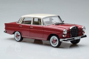 Mercedes 200 W110 Röd Norev 1:18 183706 Metall — bild 6 av 7