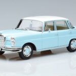 Mercedes 220 S W111 Blå Norev 1:18 183920 Metall
