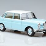 Mercedes 220 S W111 Blå Norev 1:18 183920 Metall - image 5 of 7