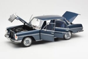 Mercedes 280 SE W108 Mörkblå Metallic Norev 1:18 183534 Metall — bild 2 av 8