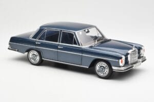 Mercedes 280 SE W108 Mörkblå Metallic Norev 1:18 183534 Metall — bild 6 av 8