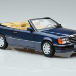 Mercedes 300 CE-24 A124 Cabriolet Nautical Blå Begränsad Upplaga Norev 1:18 183879 Metall - image 5 of 7