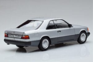 Mercedes 300 CE-24 C124 Coupe Silver Norev 1:18 183880 Metall — bild 3 av 7