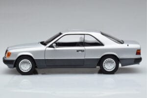 Mercedes 300 CE-24 C124 Coupe Silver Norev 1:18 183880 Metall — bild 4 av 7