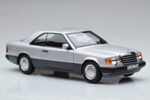 Mercedes 300 CE-24 C124 Coupe Silver Norev 1:18 183880 Metall — bild 5 av 7