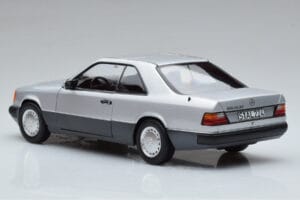 Mercedes 300 CE-24 C124 Coupe Silver Norev 1:18 183880 Metall — bild 6 av 7