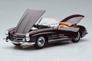 Mercedes 300 SL W198 Roadster Röd Norev 1:18 183891 Metall — bild 2 av 8
