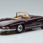 Mercedes 300 SL W198 Roadster Röd Norev 1:18 - image 3 of 8