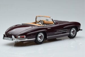 Mercedes 300 SL W198 Roadster Röd Norev 1:18 183891 Metall — bild 3 av 8