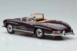 Mercedes 300 SL W198 Roadster Röd Norev 1:18 183891 Metall — bild 7 av 8