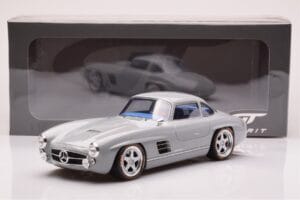 Mercedes 300 SL W198 Gullwing By S-Klub Grå GT Spirit 1:18 GT418 Resin — bild 6 av 6