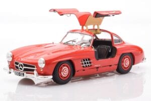 Mercedes 300 SL W198 Gullwing Röd Minichamps 1:18 110037211 Metall — bild 2 av 8
