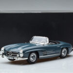Mercedes 300 SL W198 Roadster Blå Norev 1:18 - image 9 of 9