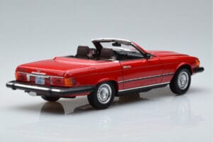 Mercedes 450 SL R107 US Version Röd Norev 1:18 183729 Metall — bild 3 av 8
