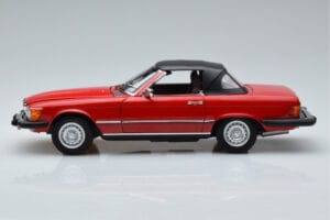 Mercedes 450 SL R107 US Version Röd Norev 1:18 183729 Metall — bild 4 av 8