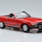 Mercedes 450 SL R107 US Version Röd Norev 1:18 - image 6 of 8