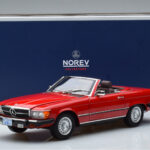 Mercedes 450 SL R107 US Version Röd Norev 1:18 - image 8 of 8