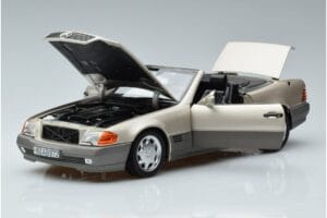 Mercedes 500 SL R129 Smoke Silver Norev 1:18 183719 Metall — bild 2 av 7
