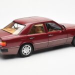 Mercedes 500E W124 Röd Metallic Återförsäljarutgåva Norev 1:18 B66040699 - image 3 of 8