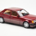 Mercedes 500E W124 Röd Metallic Återförsäljarutgåva Norev 1:18 B66040699 - image 6 of 8