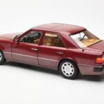 Mercedes 500E W124 Röd Metallic Återförsäljarutgåva Norev 1:18 B66040699 - image 7 of 8