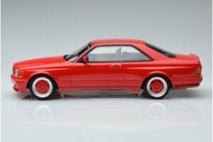 Mercedes 560 SEC W126 Widebody Röd Otto 1:18 OT995 Resin — bild 3 av 6