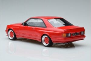 Mercedes 560 SEC W126 Widebody Röd Otto 1:18 OT995 Resin — bild 5 av 6