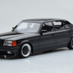 Mercedes 560 SEL AMG W126 Obsidian Svart Otto 1:18