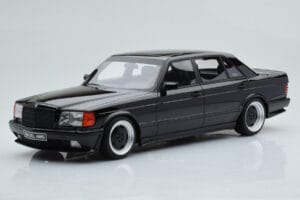 Mercedes 560 SEL AMG W126 Obsidian Svart Otto 1:18 OT297