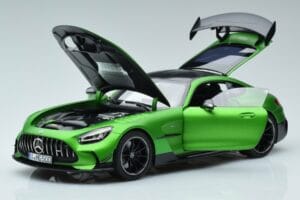Mercedes AMG GT C190 Black Series Grön Hell Magno Begränsad Upplaga Norev 1:18 183903 Metall — bild 2 av 7