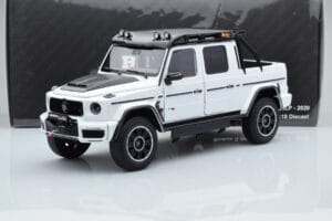 Mercedes Brabus G800 W464 Adventure XLP Polar Vit Almost Real 1:18 860524 Metall — bild 8 av 8