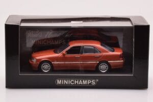 Mercedes C-Class W202 C240 Orange Metallic Minichamps 1:43 430037000 Metall — bild 4 av 4